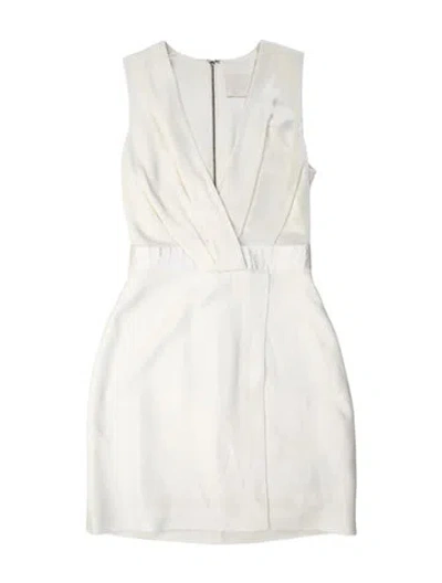 Pre-owned Dion Lee Bateau Neckline Mini Dress In Neutral