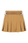 Dion Lee Beige Safety Slider Miniskirt In Dune