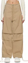 Dion Lee Toggle Parachute Pants In Sahara