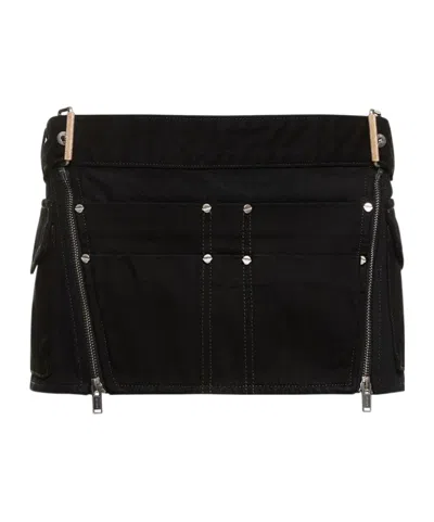 Dion Lee Belt-loop Skirt In Black