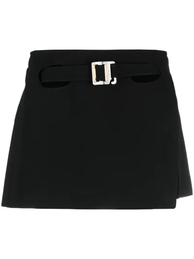 Dion Lee Minirock Mit Schnallenverschluss In Black