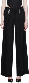 Dion Lee Diamond Stud Pleat Trouser In Black