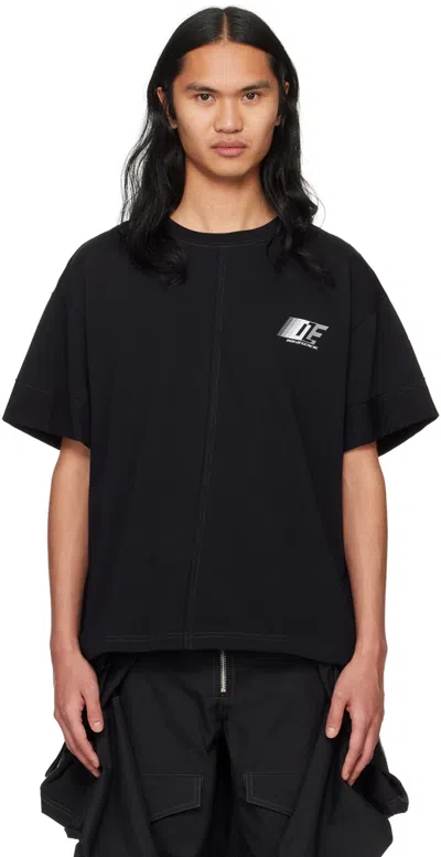 Dion Lee Logo-print Organic-cotton T-shirt In Black
