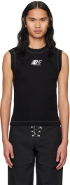 Dion Lee Black 'dle' Tank Top In Black