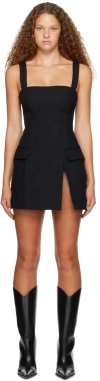 Dion Lee Frame Sleeveless Minidress In Black