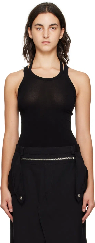 Dion Lee Black Helix Tank Top