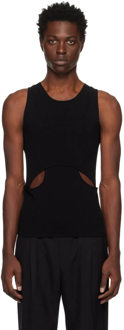 Dion Lee Black Interlink Tank Top