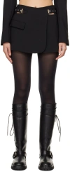 Dion Lee Black Interlock Miniskirt In Black