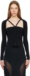 Dion Lee Modular Darting Corset In Black