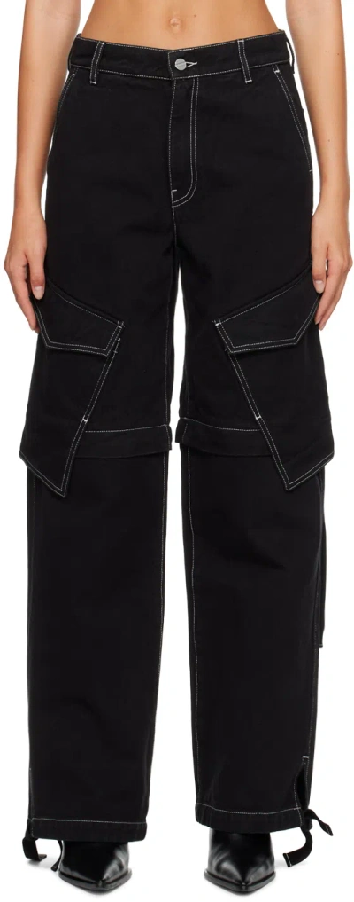 Dion Lee Black Parachute Jeans