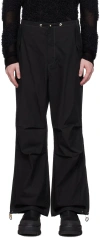 Dion Lee Black Parachute Trousers In Black