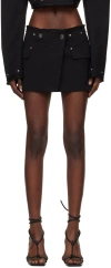 Dion Lee Black Riveted Blazer Miniskirt In Black