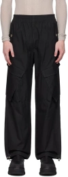 Dion Lee Black Snap Cargo Pants In Black