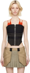 Dion Lee Black Workwear Camisoles In Black