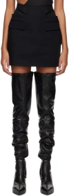 Dion Lee Y-front Buckle Mini Skirt In Black