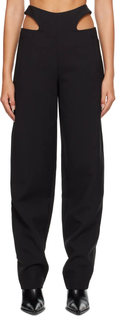 Dion Lee Black Y Front Trousers