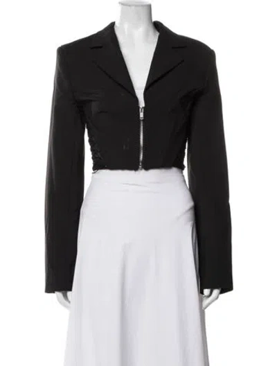 Pre-owned Dion Lee Blazer In Black