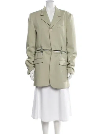 Pre-owned Dion Lee Blazer In Green