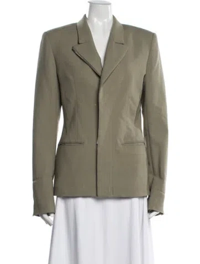Pre-owned Dion Lee Blazer In Green
