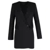 Dion Lee Blazer Mini Dress In Black Wool Polyester In Black