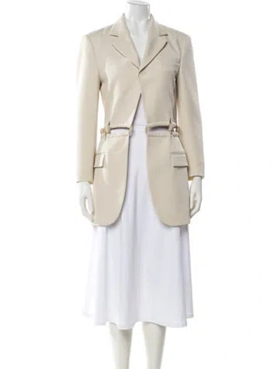 Pre-owned Dion Lee Blazer In Neutral