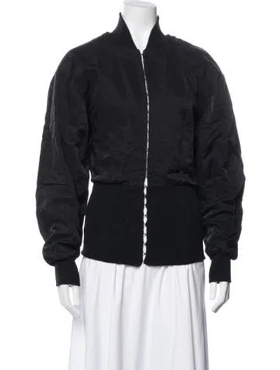 Pre-owned Dion Lee Bomber Jacket In Black