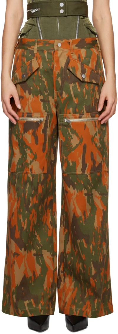 Dion Lee Brown Slouchy Pocket Trousers