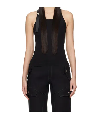 Dion Lee Buckle-detail Fine-ribbed Tank Top