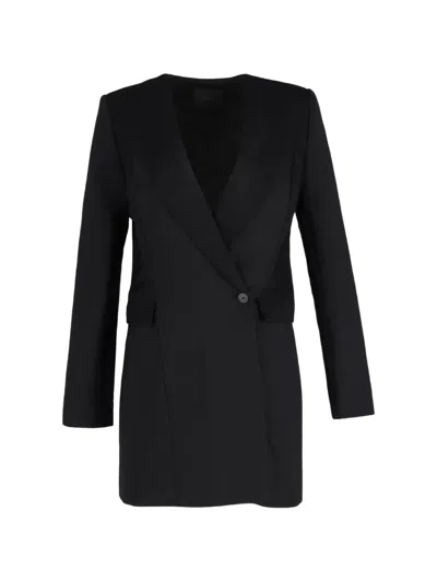 Pre-owned Dion Lee Buttoned Blazer Dress In Black