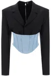 Dion Lee Corset-style Cropped Blazer