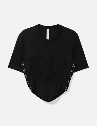 Dion Lee Corset T-shirt In Blue