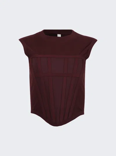 Dion Lee Corset Tank Top In Red