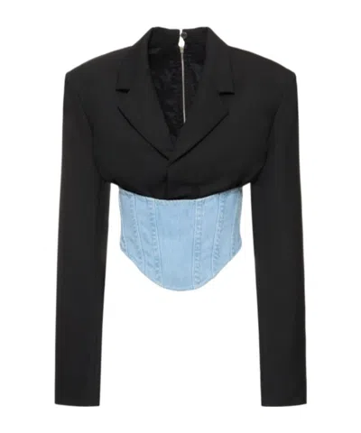 DION LEE COWBOY PATCHWORK CASUAL JACKET