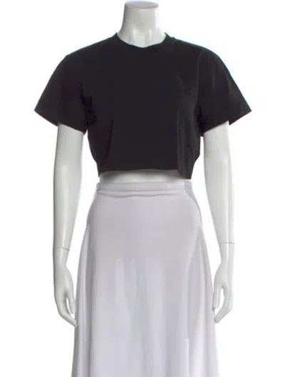 Pre-owned Dion Lee Crew Neck Short Sleeve Crop Top W/ Tags In Multi