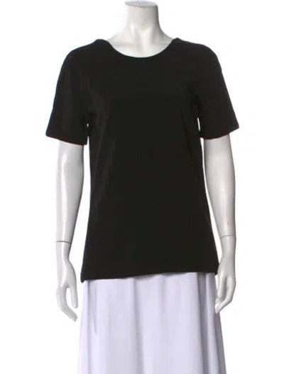 Pre-owned Dion Lee Crew Neck Short Sleeve Top In Black