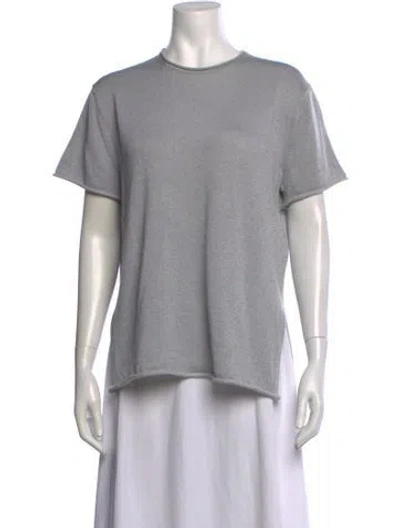 Pre-owned Dion Lee Crew Neck Short Sleeve T-shirt In White