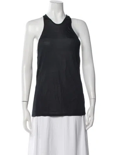 Pre-owned Dion Lee Crew Neck Sleeveless Top In Black