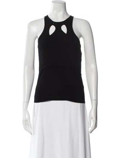 Pre-owned Dion Lee Crew Neck Sleeveless Top In Blue