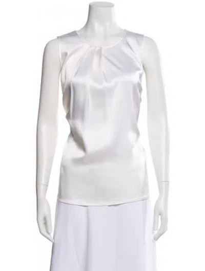 Pre-owned Dion Lee Crew Neck Sleeveless Top In Neutral