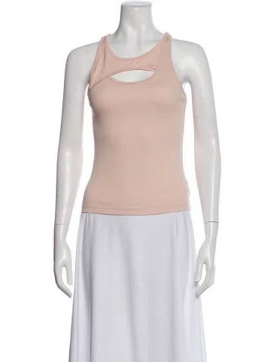 Pre-owned Dion Lee Crew Neck Sleeveless Top In Pink