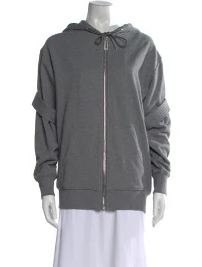 Pre-owned Dion Lee Crew Neck Sweater In Gray