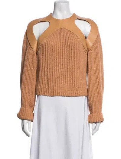 Pre-owned Dion Lee Crew Neck Sweater In Neutrals
