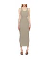 Dion Lee Taupe Sport Midi Dress In Gray