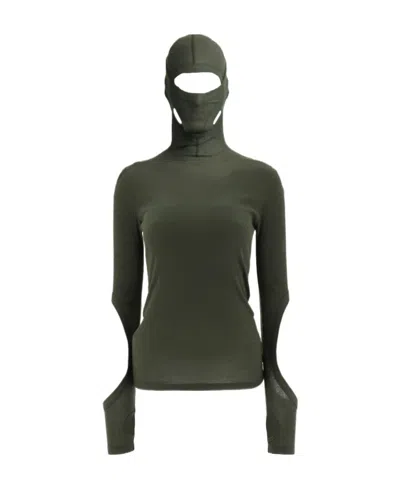 Dion Lee Cut-out Detail Hoodie In Black
