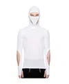 Dion Lee White Interlock Mask Turtleneck In White
