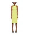 Dion Lee Cut-out Detail Tank Dress In Yellow