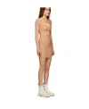 Dion Lee Tan Double Hosiery Mini Dress In Nude