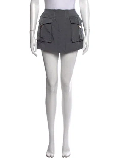 Pre-owned Dion Lee Cutout Accent Mini Skirt W/ Tags In Black