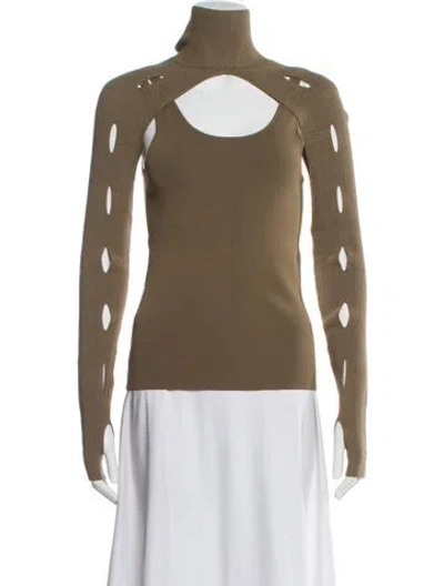 Pre-owned Dion Lee Cutout Accent Set In Neutral