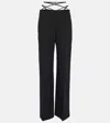 Dion Lee Cutout Straight Pants In Black